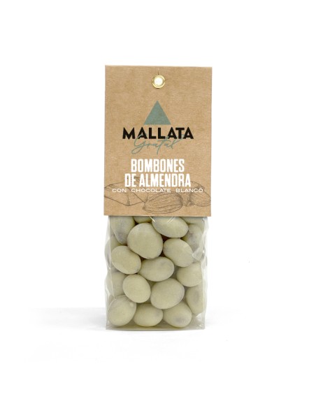 Bombones de almendra chocolate blanco