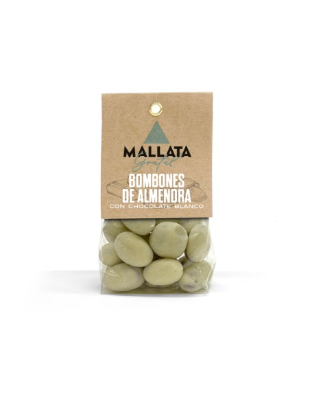 Bombones de almendra chocolate blanco
